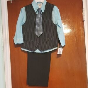 Blue and Black Kids Matching Set